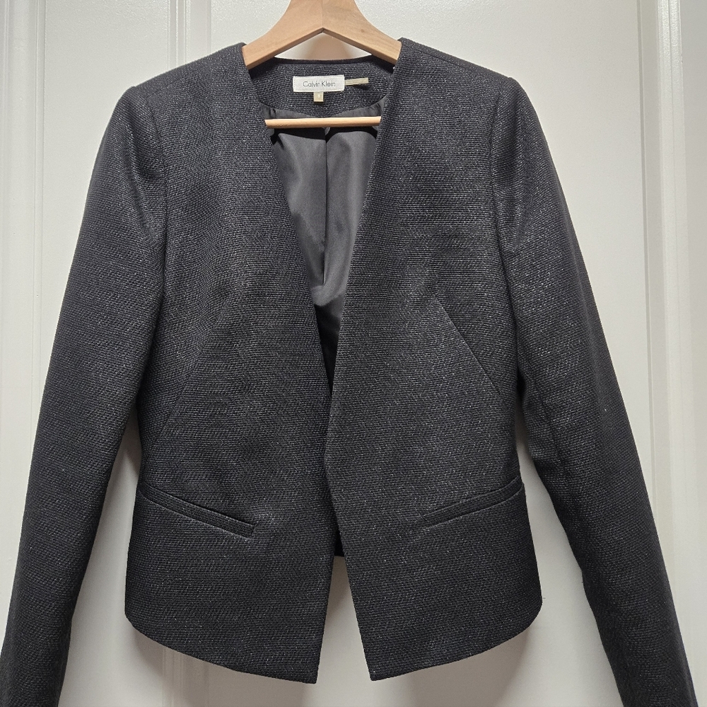 Calvin Klein Women's Charcoal Blazer